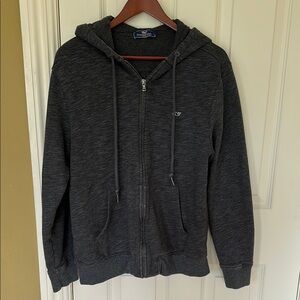 Vineyard Vines Gray Zip Up Sweater